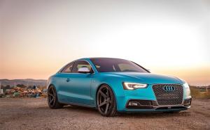 Audi S5 Coupe on Carbon Graphite Vorsteiner Wheels (V-FF 104) 2016 года 